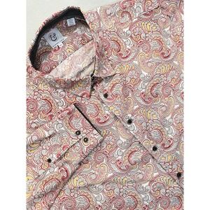 Kilburne Finch Performance Dress Shirt Mens Size 3XL Multicolor Paisley